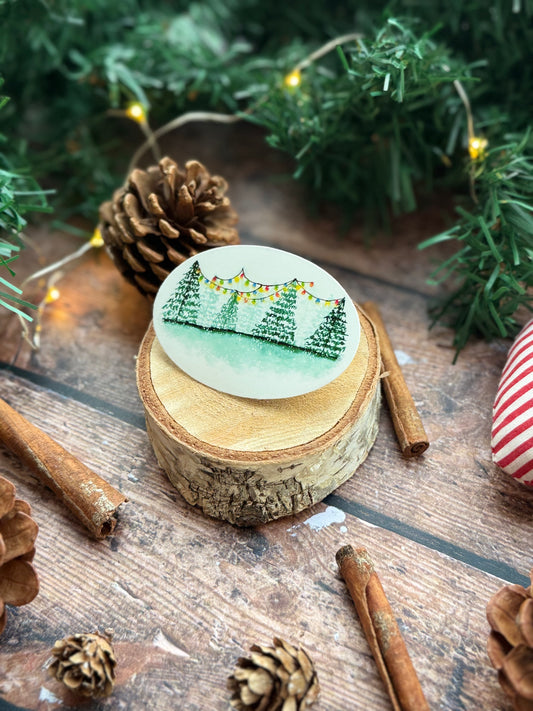 Sticker forêt de sapin