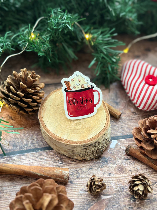 Sticker tasse Christmas addict