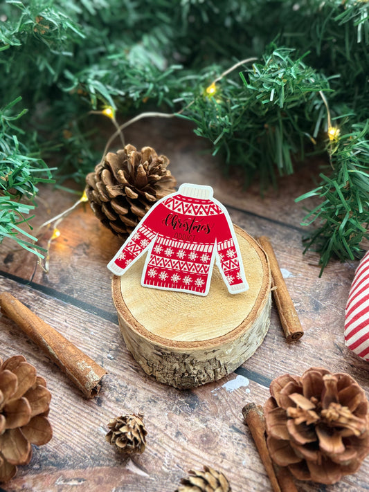 Sticker pull Christmas addict