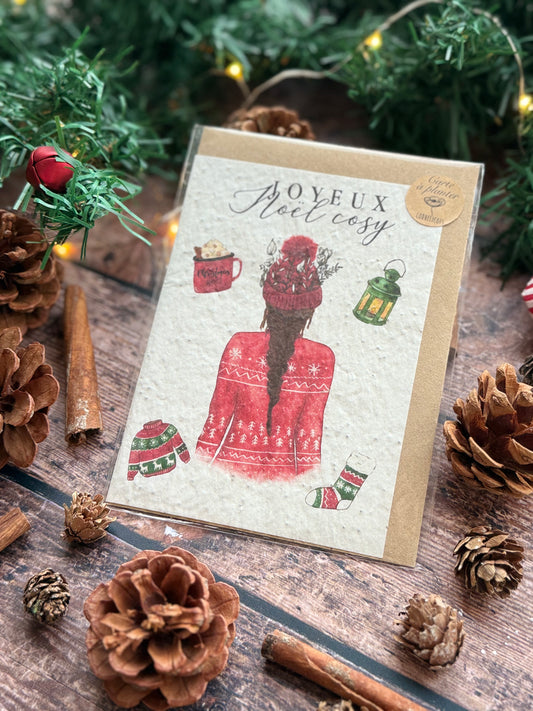 Carte à planter Joyeux Noël Cosy