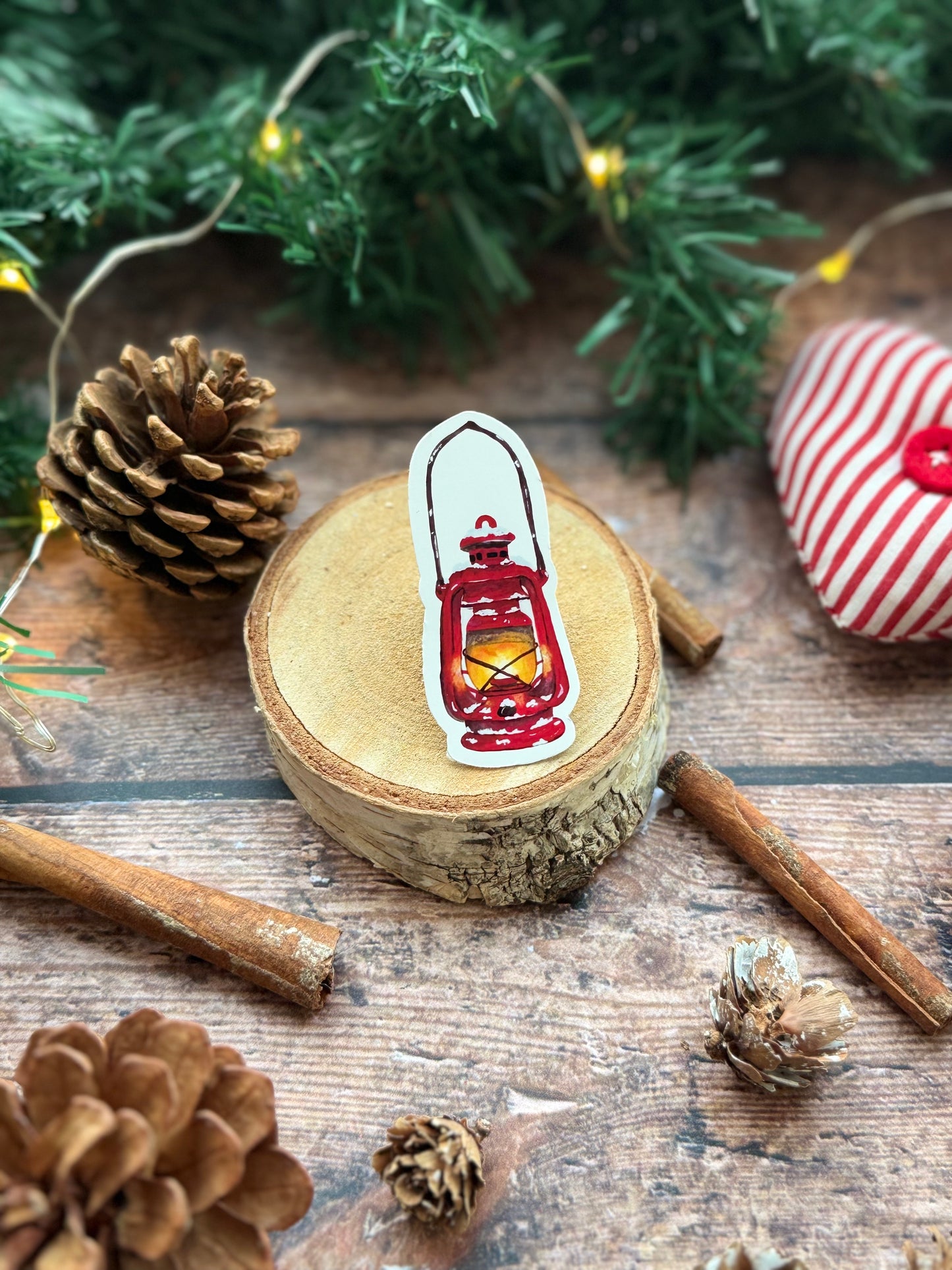 Sticker lanterne d'hiver "collection-refuge d'hiver"