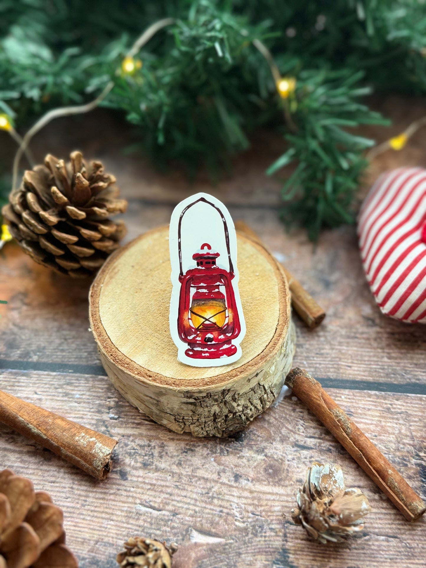 Sticker lanterne d'hiver "collection-refuge d'hiver"