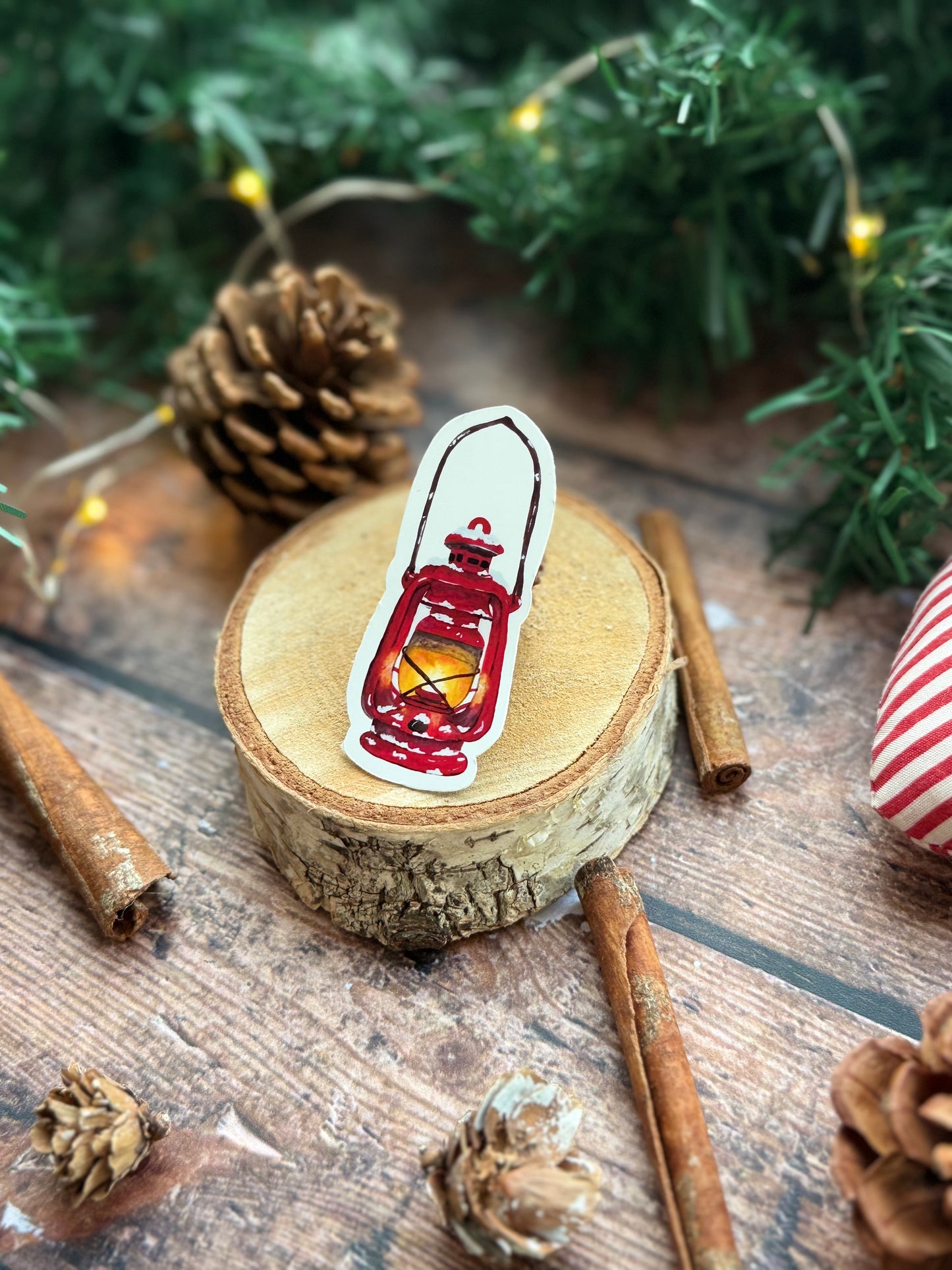 Sticker lanterne d'hiver "collection-refuge d'hiver"