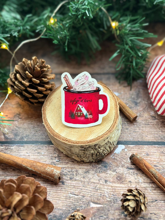 Sticker tasse "collection-refuge d'hiver"