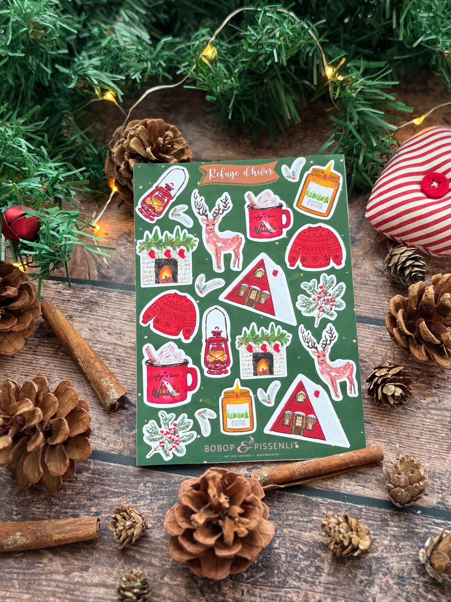 Planche stickers "collection - refuge d'hiver"