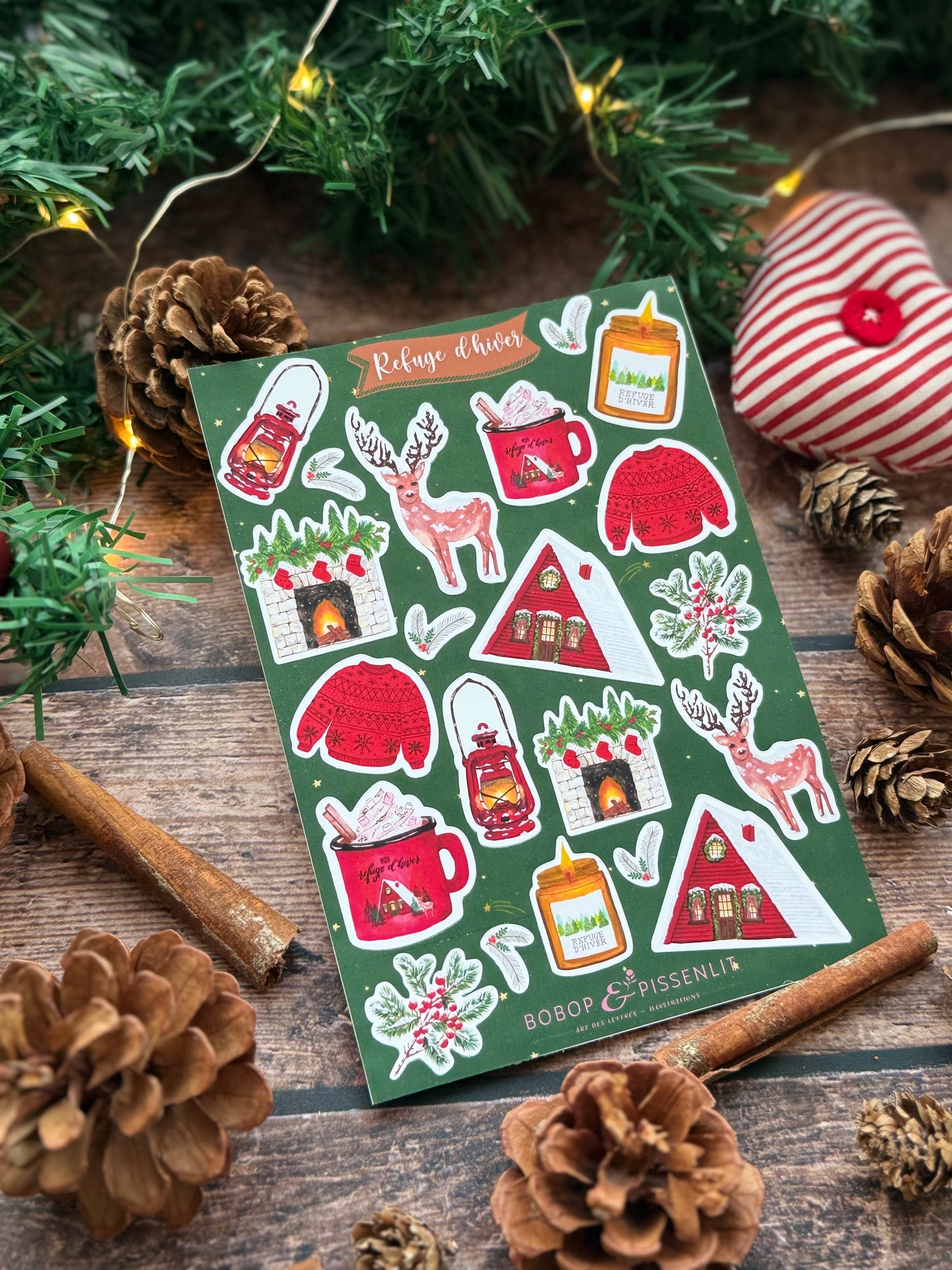 Planche stickers "collection - refuge d'hiver"