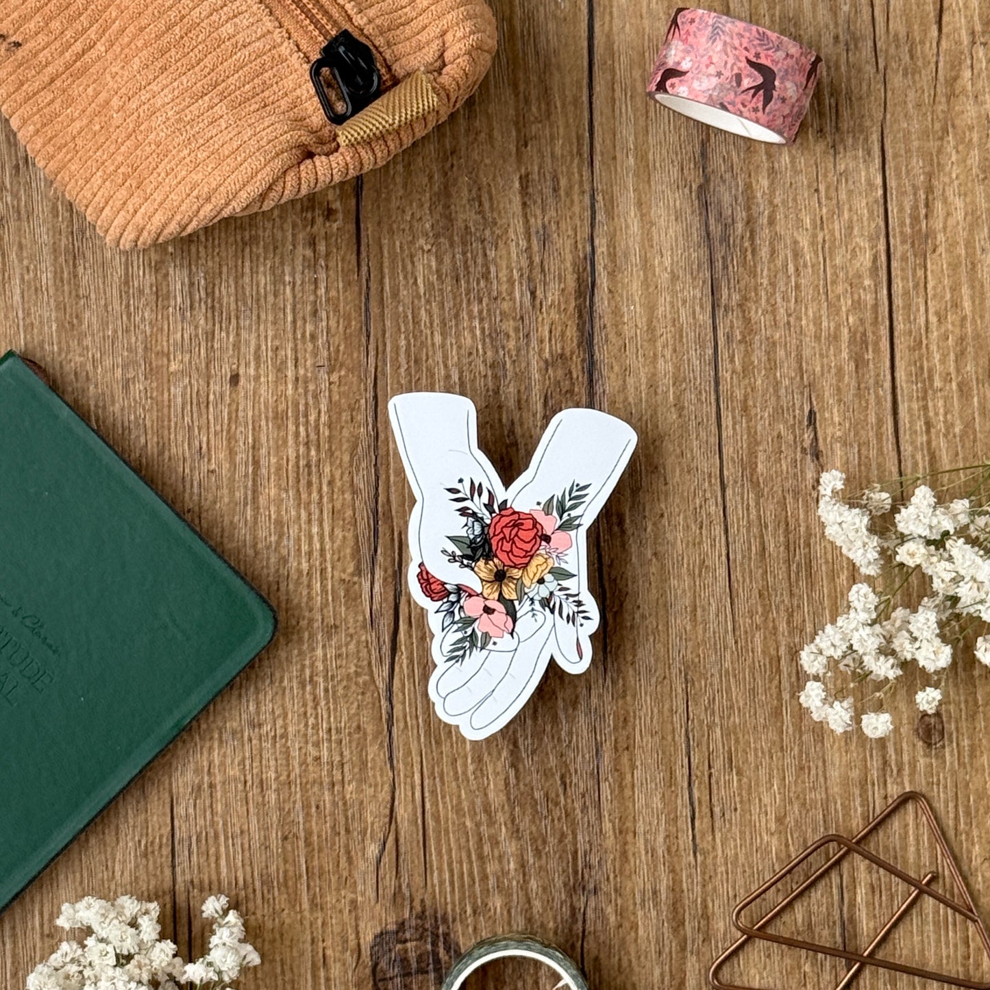 Sticker "offrir des fleurs "