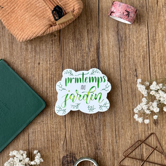 Sticker "printemps au jardin"